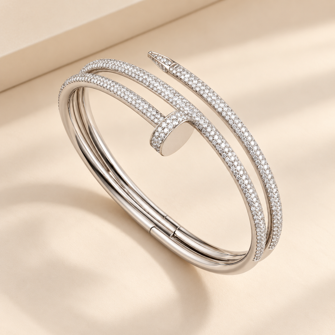 Juste Double Row Pavé Wrap Bracelet