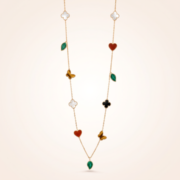 Alhambra Garden Charm Long Necklace